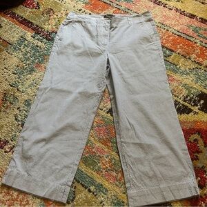 TALBOTS CHELSEA STRAIGHT-LEG CROP PANT - STRIPE